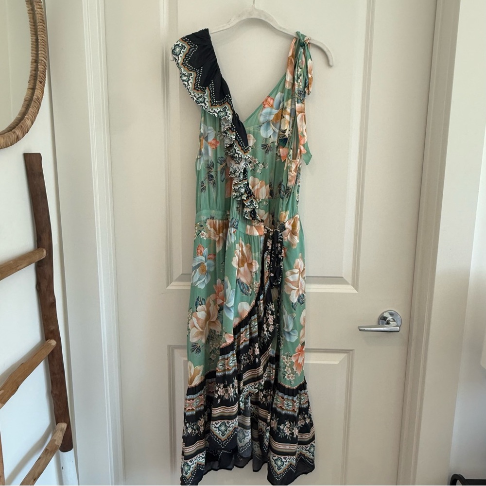 Farm Rio for Anthropologie Flouncy Midi Dress with Hidden Details 🌸